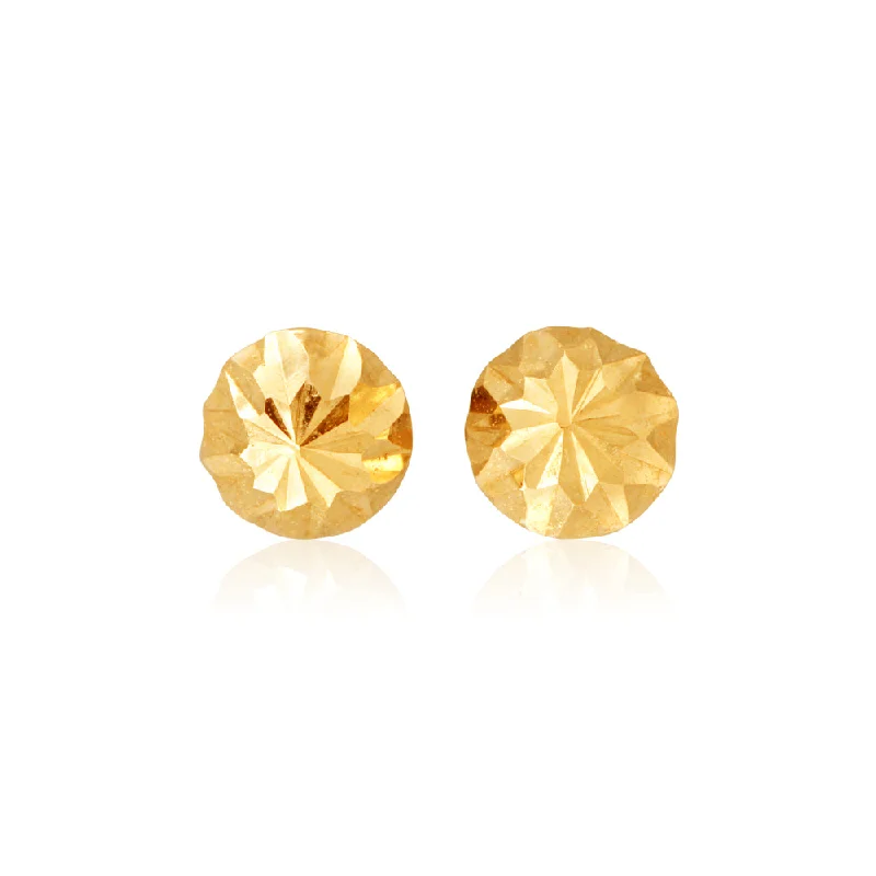 sterling silver earrings for women -9ct Yellow Gold Round 3mm Stud Earrings