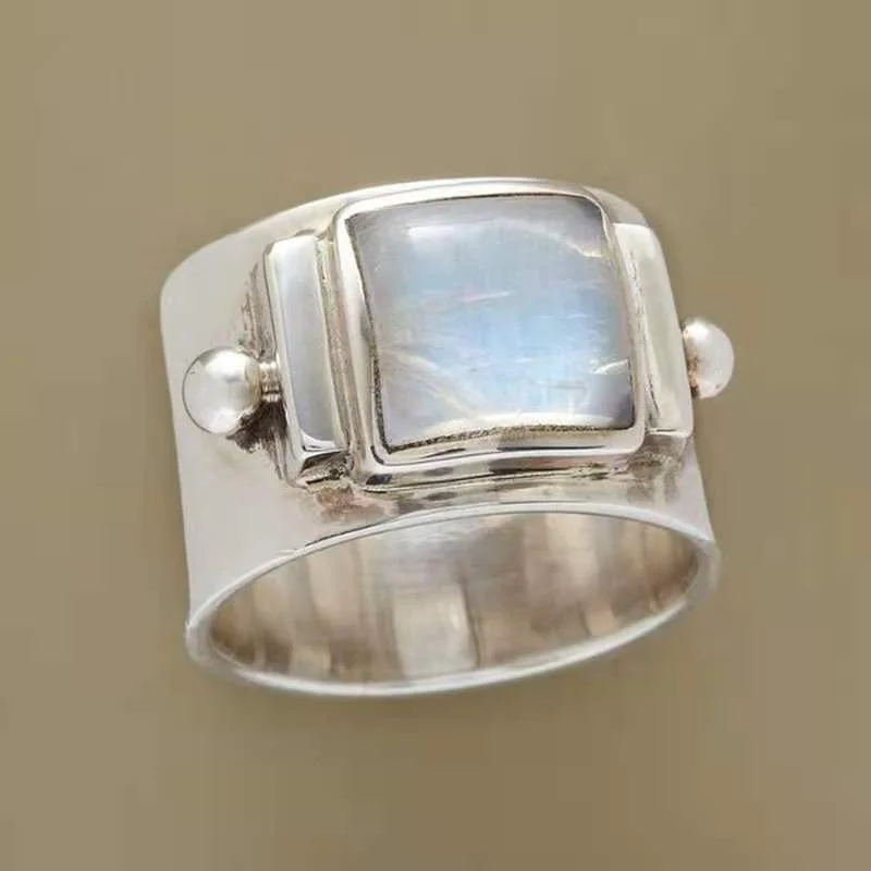 Antique Silver Moonstone