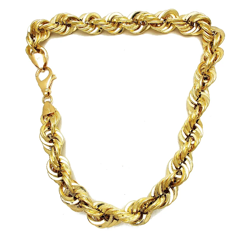 statement necklaces for women -Lightweight Rope Chain (14K)