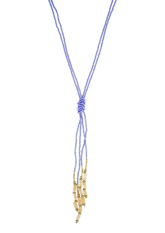 anniversary necklaces for women -<br>Hema Knot <br> Periwinkle