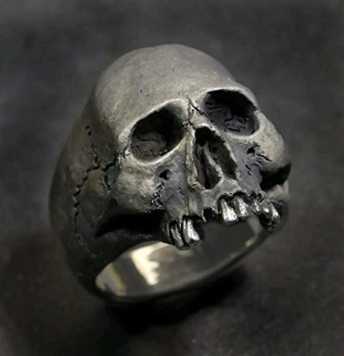 cushion-cut rings for women -Hip-Hop Punk Streetwear Skull Alloy Plating Men'S Rings