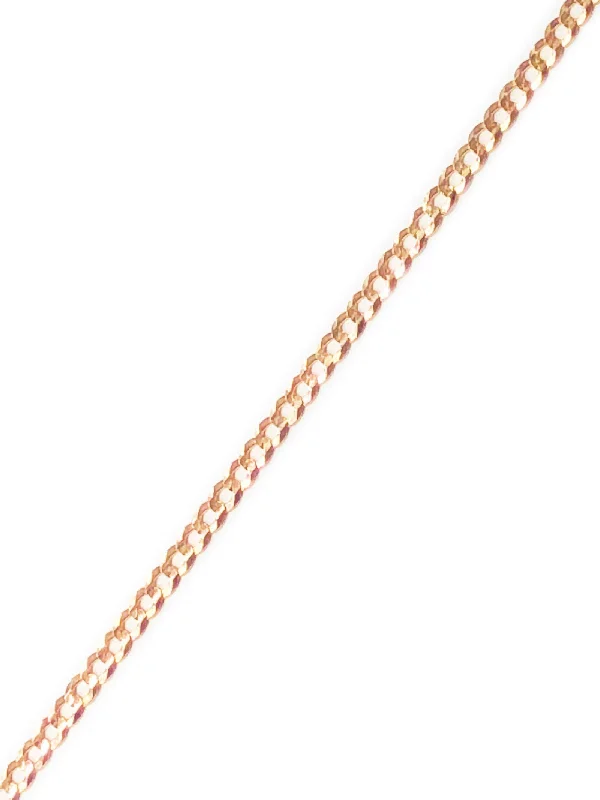 long necklaces for women -Italian Cuban Link Rose Chain (14K)