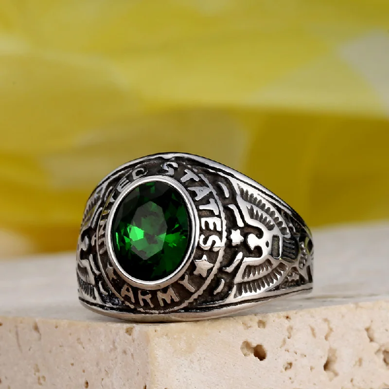 Steel Color Green Diamond