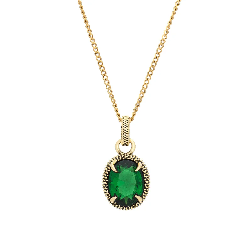 fashion necklaces for women -Viper Necklace - Green