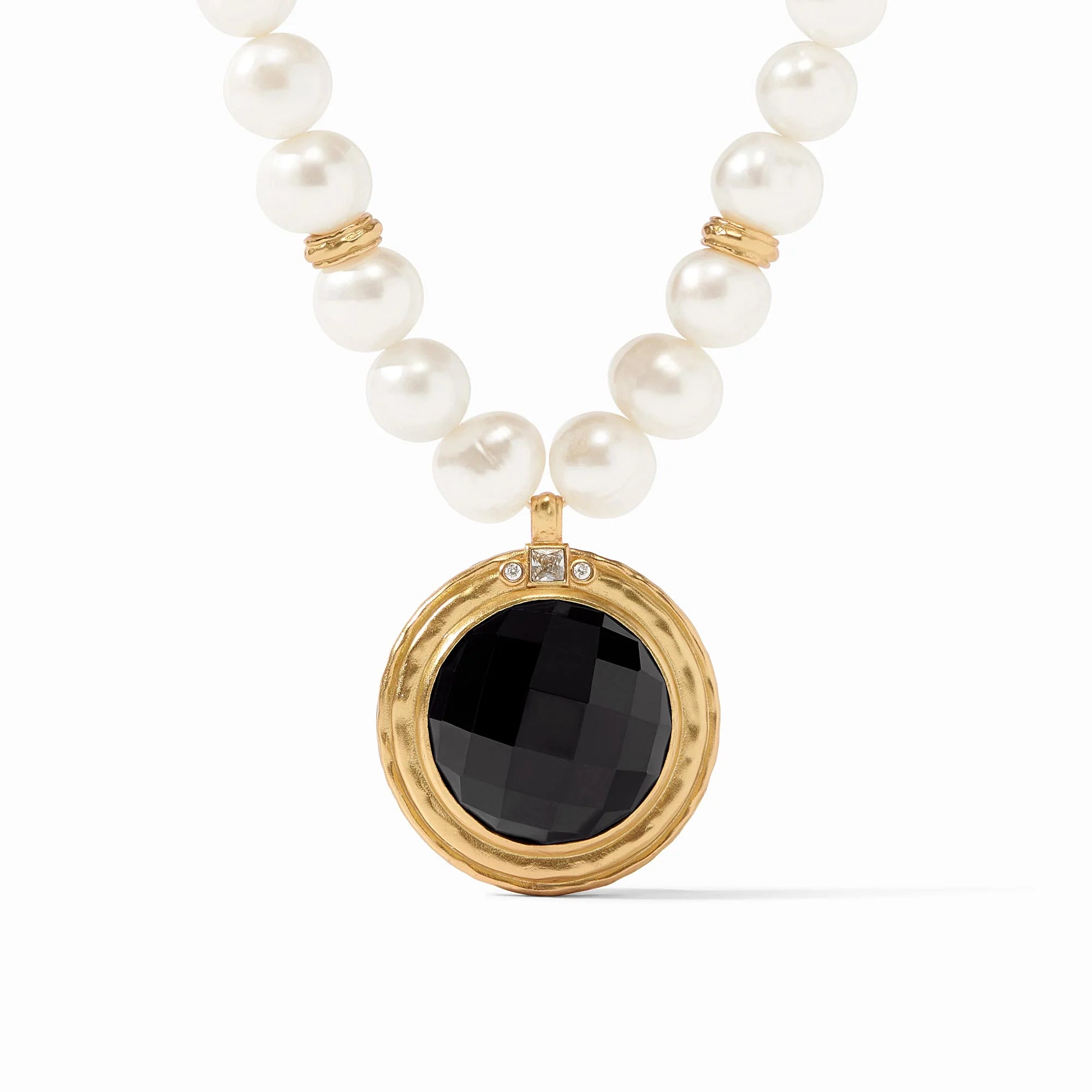 aquamarine necklaces for women -ASTOR STATEMENT NECKLACE - OBSIDIAN