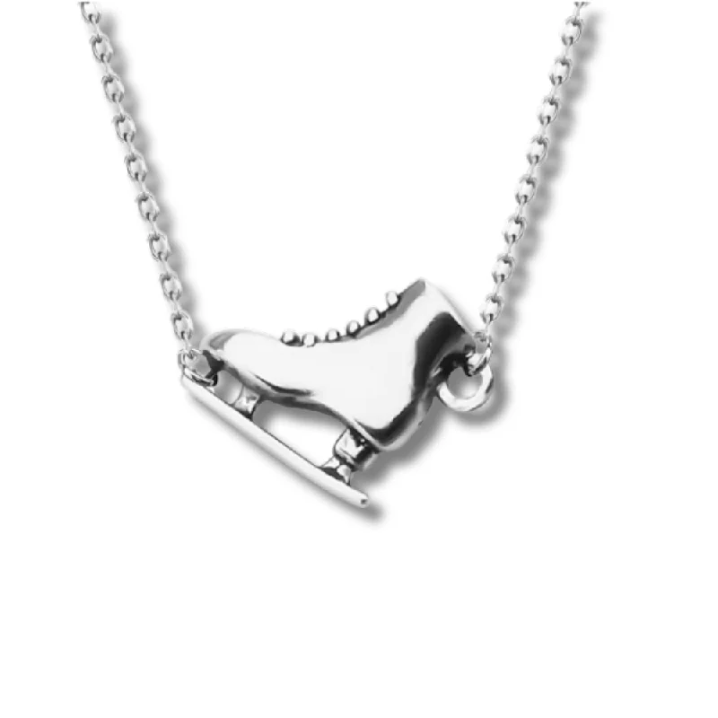 solitaire pendant necklaces for women -Figure Skating Connector Necklace