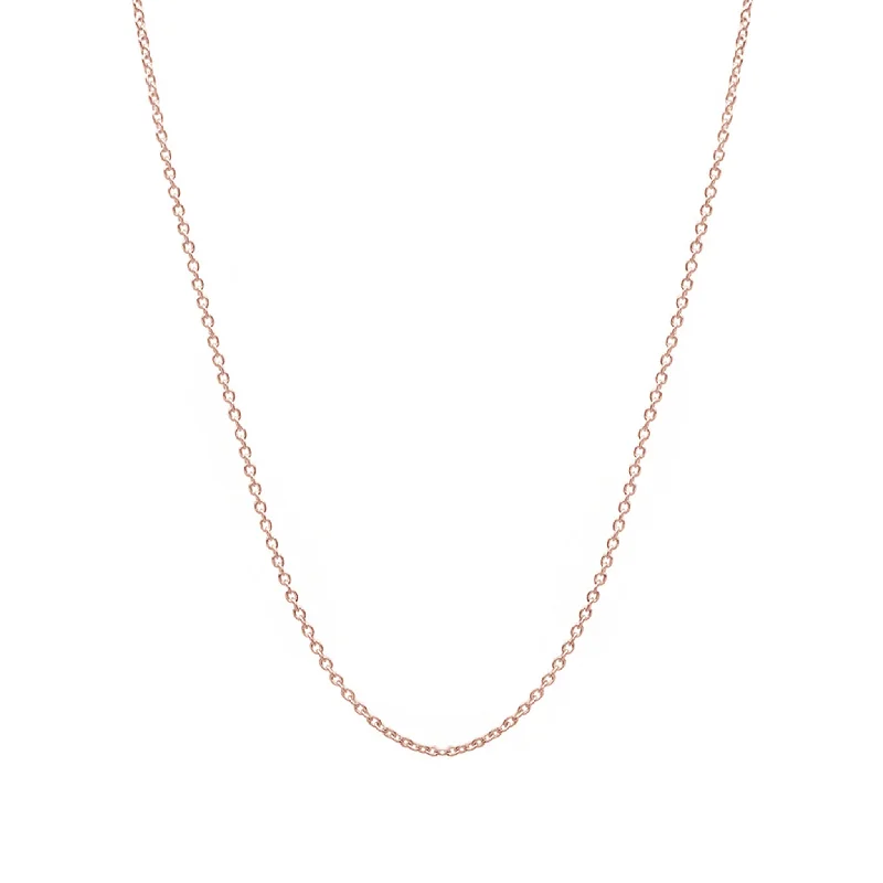 statement necklaces for women -Thin Cable Chain (14K)