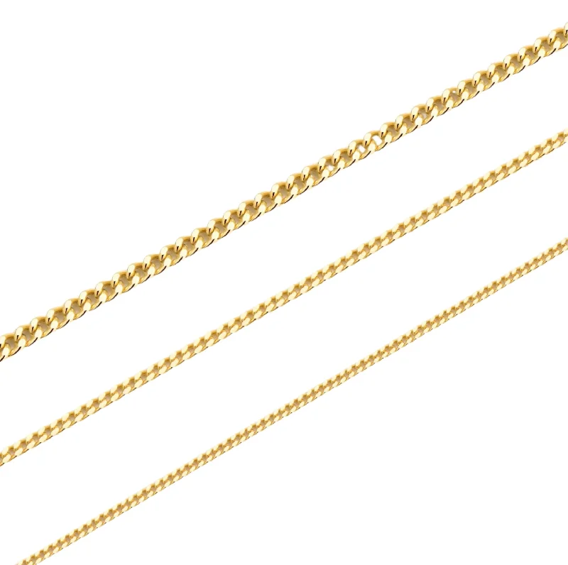 adjustable necklaces for women -Tattoo - 18K Gold Cuban Chain Necklace