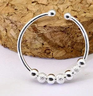 Silver (Us Size 7/Adjustable)