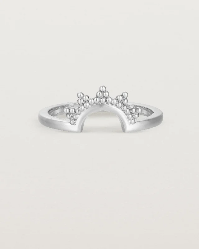 double stone rings for women -Odine Crown Ring | Fit Ⅱ