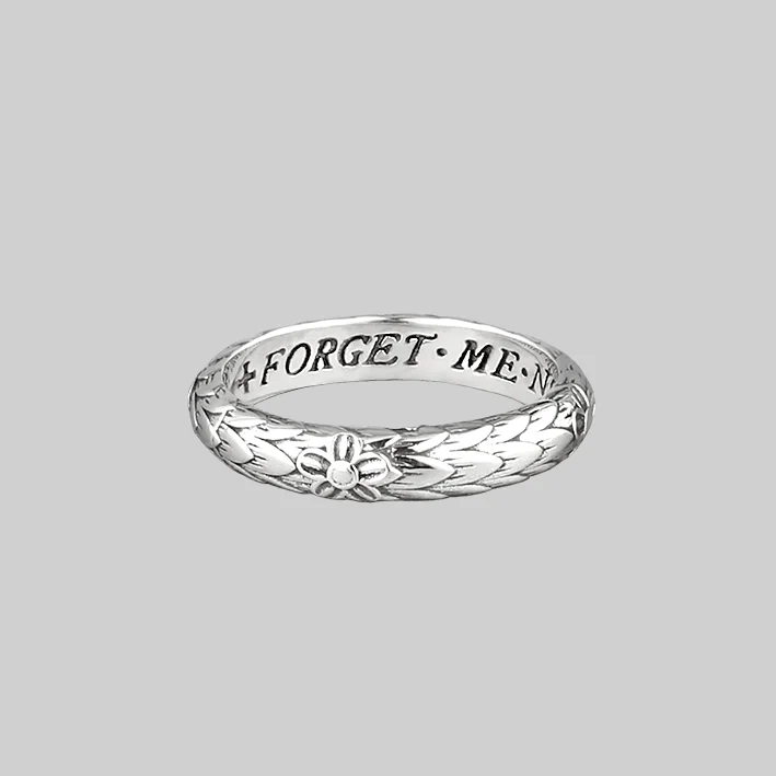 luxury engagement rings for women -Forget Me Not Posie Ring - Silver