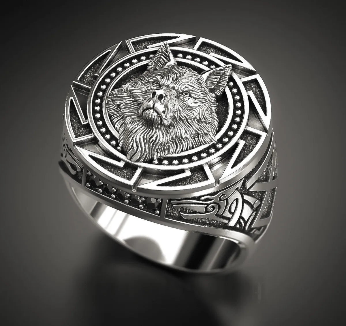 silver rings for women -Retro Wolf Alloy Plating Men'S Rings