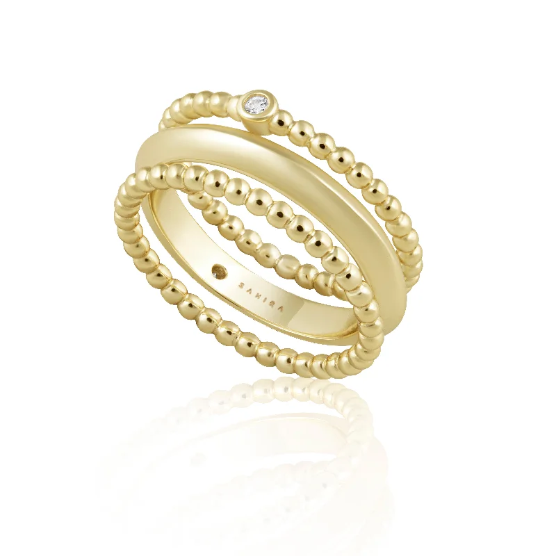 vintage rings for women -Landon Ring Stack