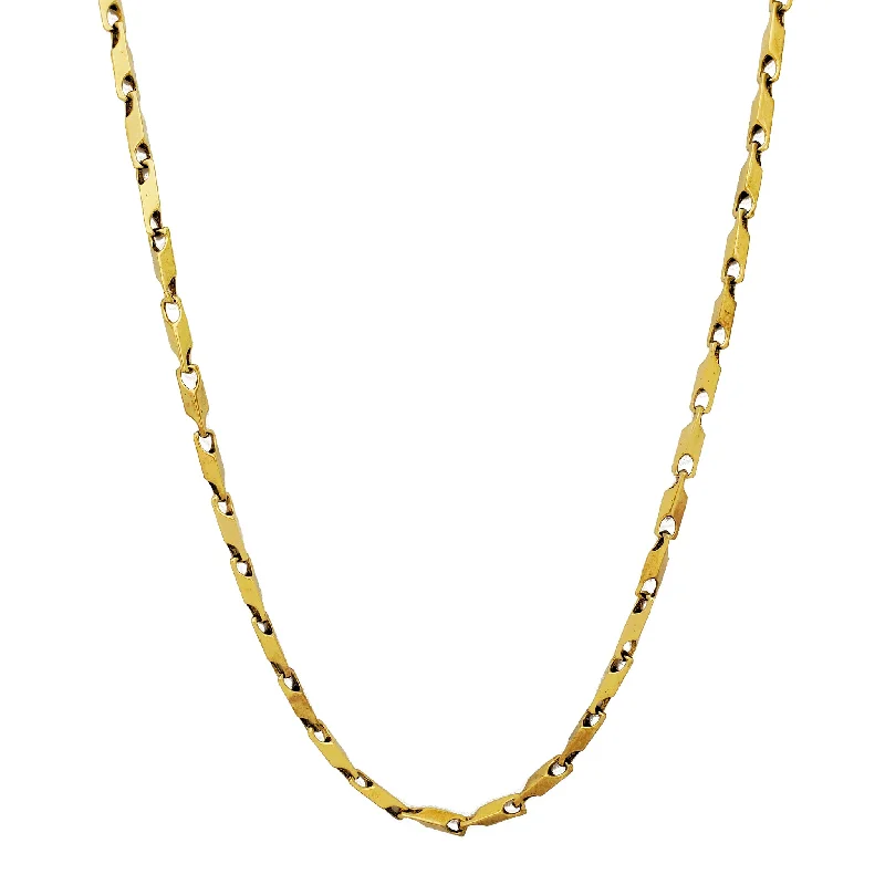 twisted necklaces for women -Bullet Chain (10K)