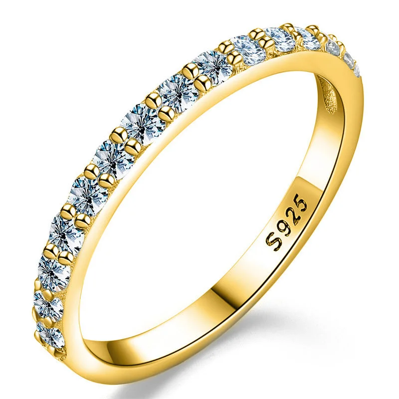 Gold [White Moissanite]]