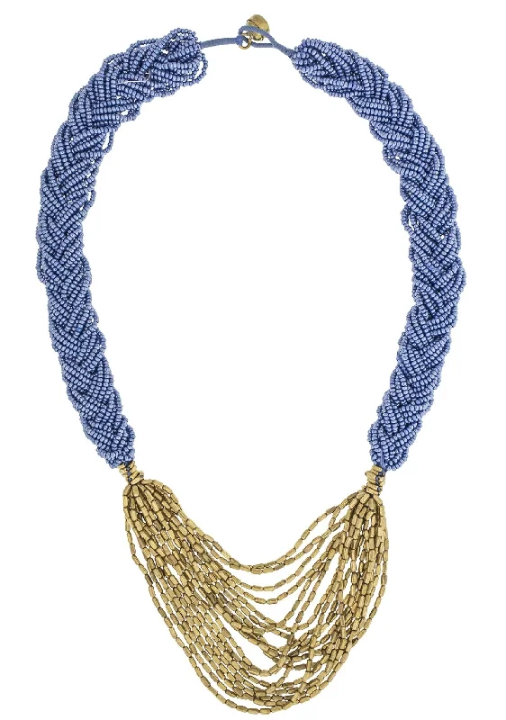 precious metal necklaces for women -<br>The Braided Hema <br> Twilight