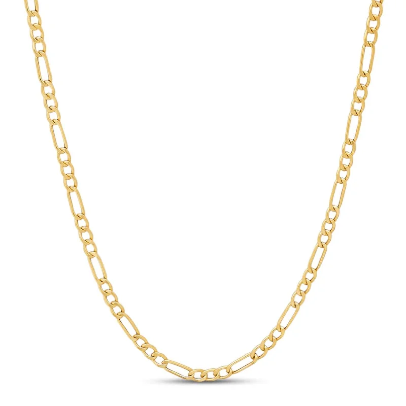 pearl necklaces for women -Hollow Figaro Chain (18K)