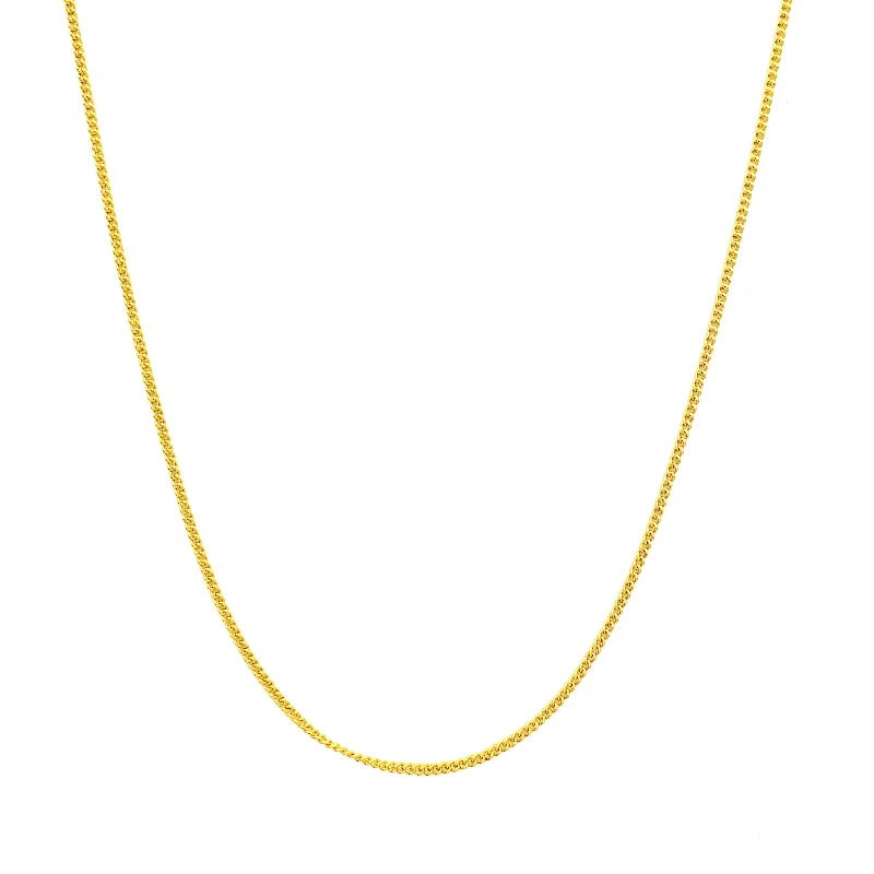 gold plated necklaces for women -Miami Cuban Link Chain (24K)