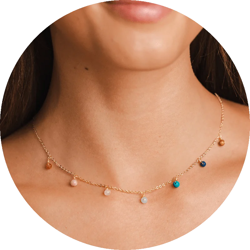 engraved necklaces for women -Master Healer Dewdrop Necklace