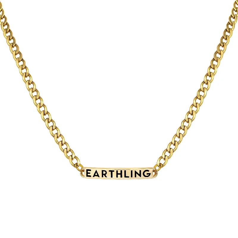 gold necklaces for women -Earthling Necklace