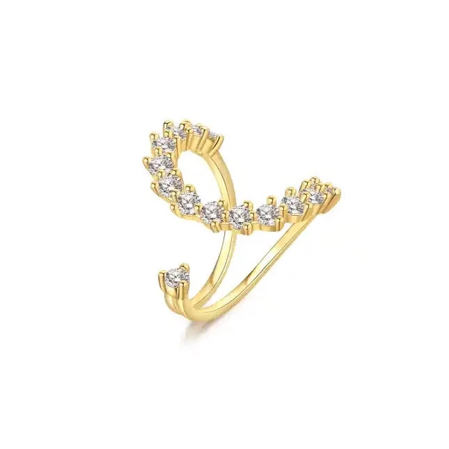 gold rings for women -Felicia CZ Ring