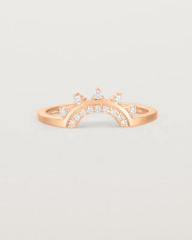 dual-tone rings for women -Adeline Crown Ring | Fit Ⅰ