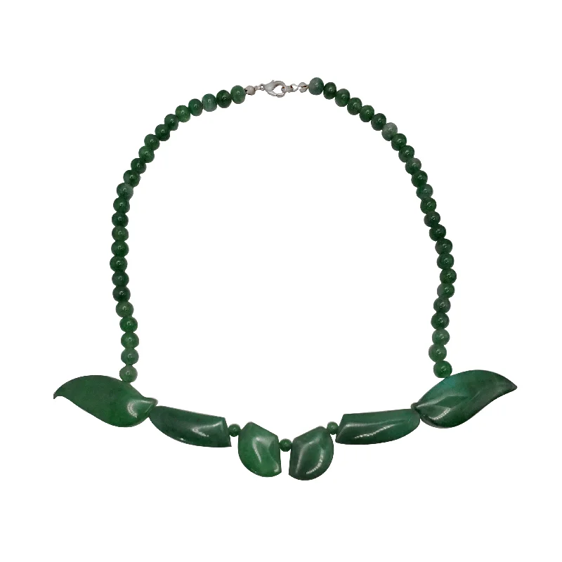 precious metal necklaces for women -Jade  Fancy chain