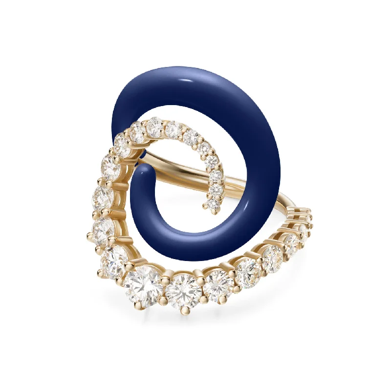 high-end rings for women -RILEY RING (Enamel)