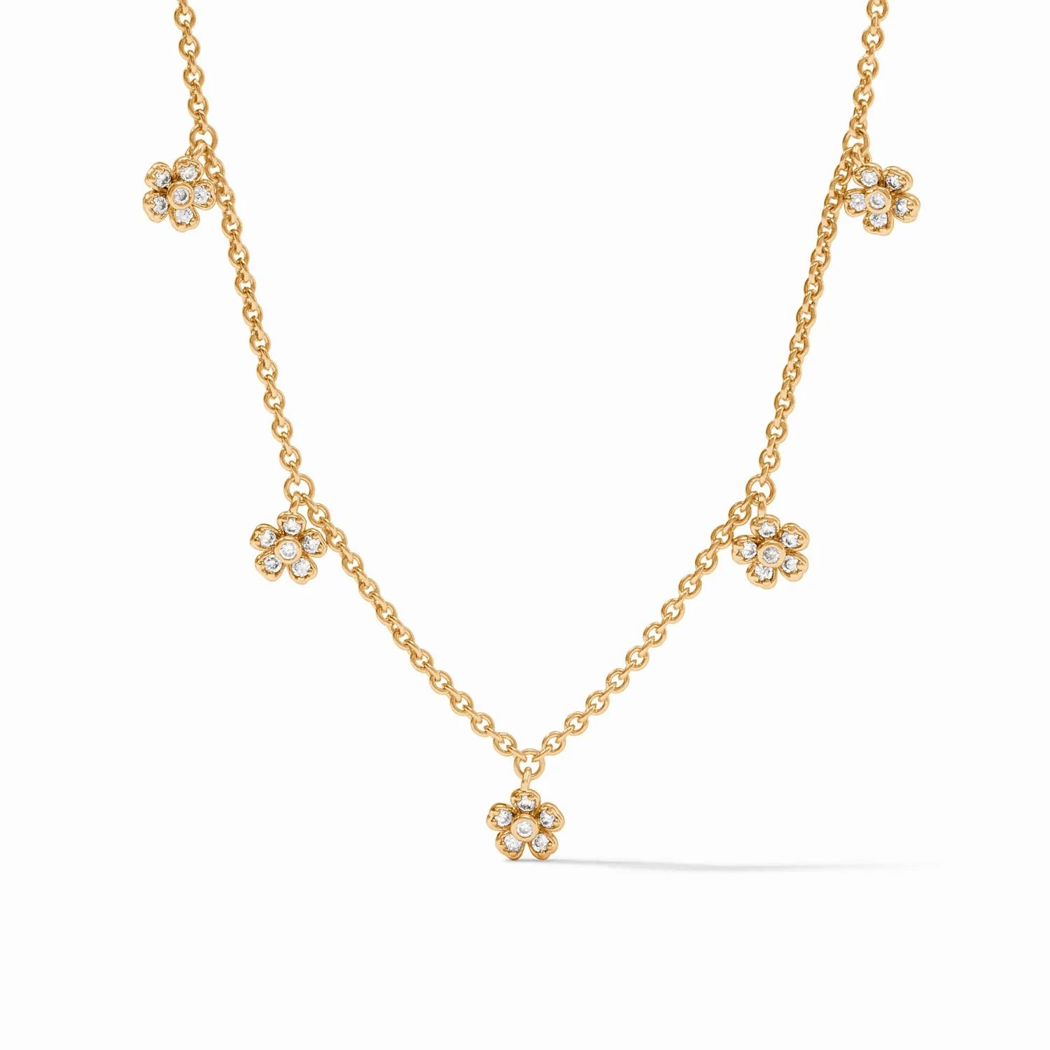 gold plated necklaces for women -LAUREL DELICATE CHARM NECKLACE