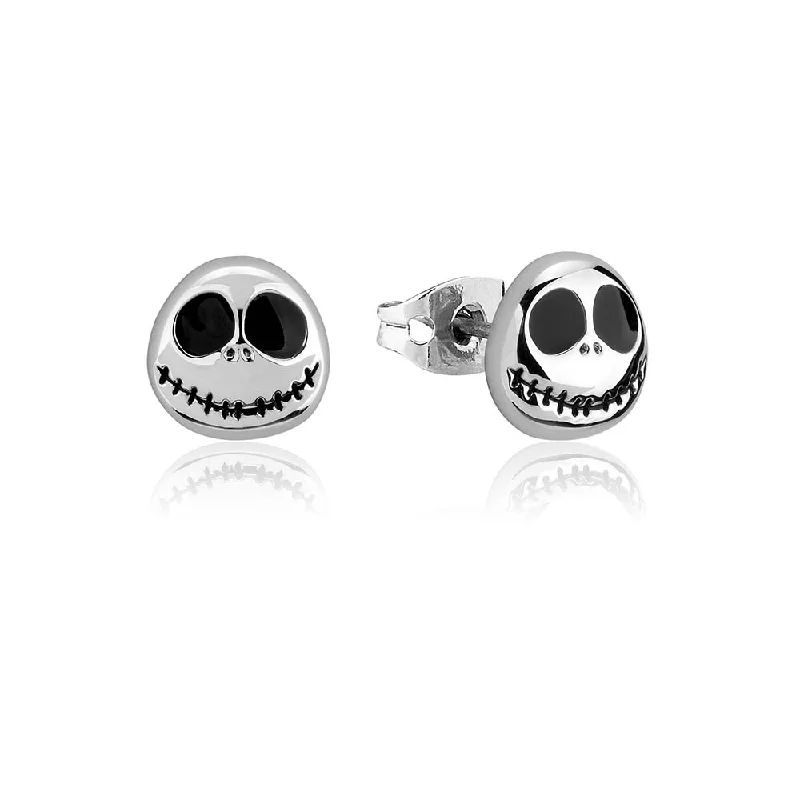 luxury gemstone earrings for women -DISNEY The Nightmare Before Christmas Jack Skellington Stud Earrings