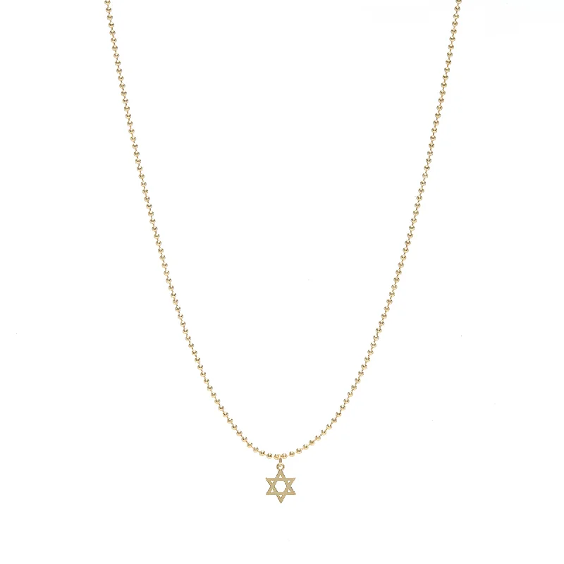 silver necklaces for women -XS Star of David Necklace in Gold