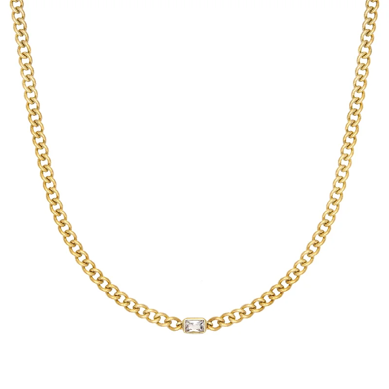 layered gold necklaces for women -Dione Necklace - White