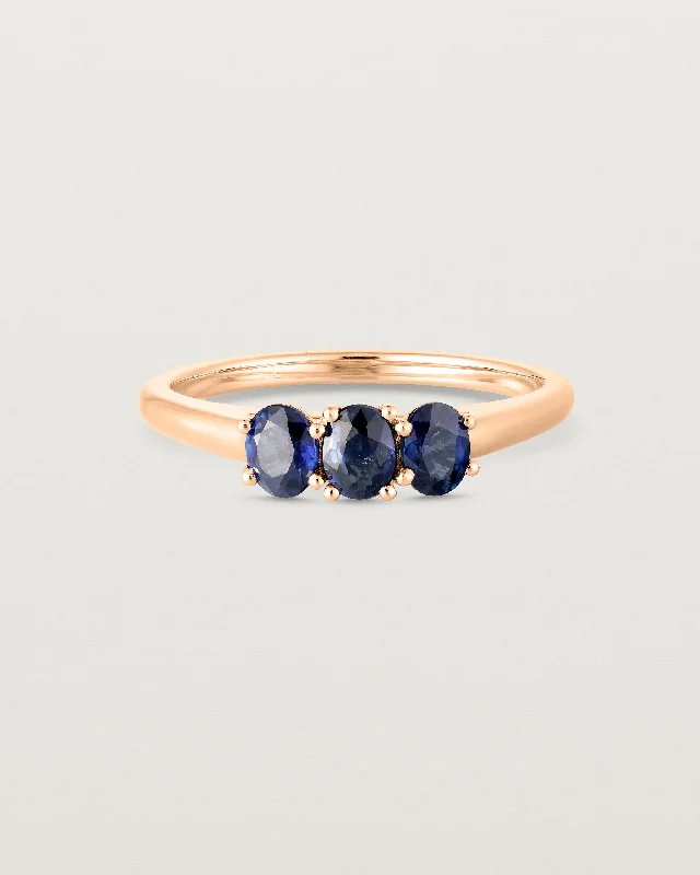 open rings for women -Adrienne Trio Ring | Australian Sapphires