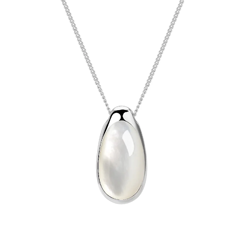 layered necklaces for women -KKLUExSMILEY® Smiley Silver Waterdrop Necklace