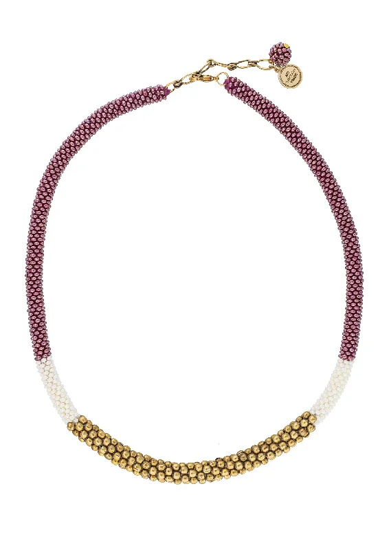 twisted necklaces for women -**NEW** <br>The Golden Division Necklace <br> Mulberry