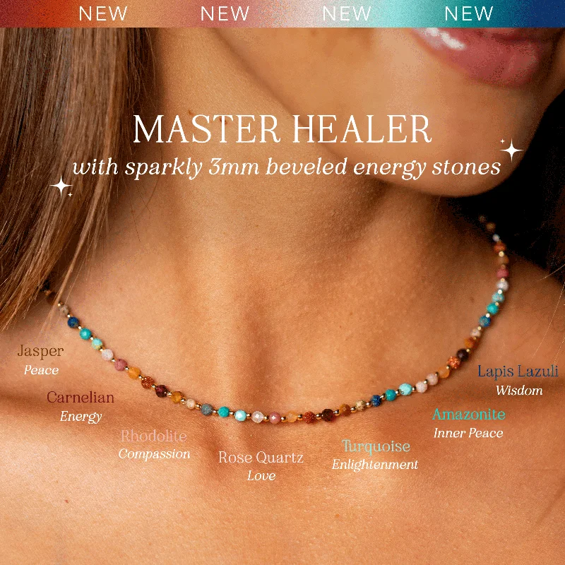 woven chain necklaces for women -Master Healer 3mm Healing Necklace