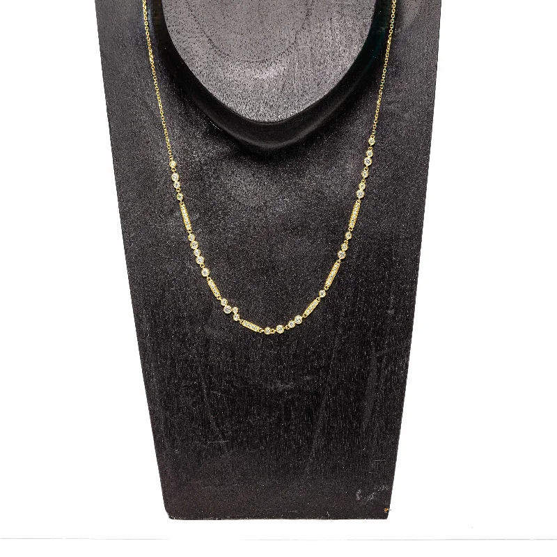 woven chain necklaces for women -Juliette : Diamond Necklace