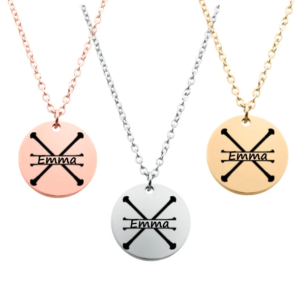 pendant necklaces for women -Engraved Twirling Necklace