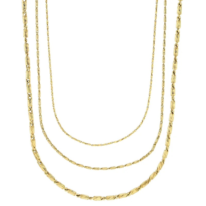 charm necklaces for women -Diamond Cut Razo Chain (14K)