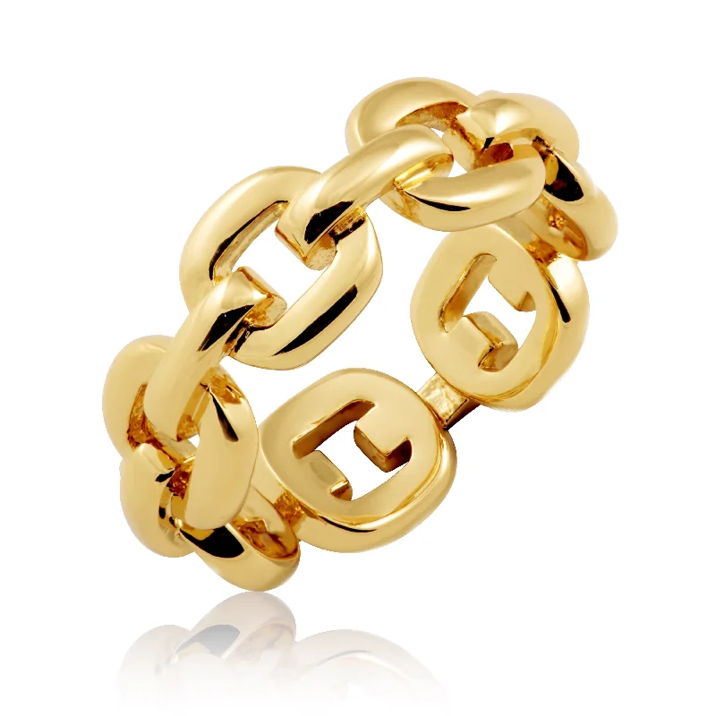 bold statement rings for women -Kaye Link Ring