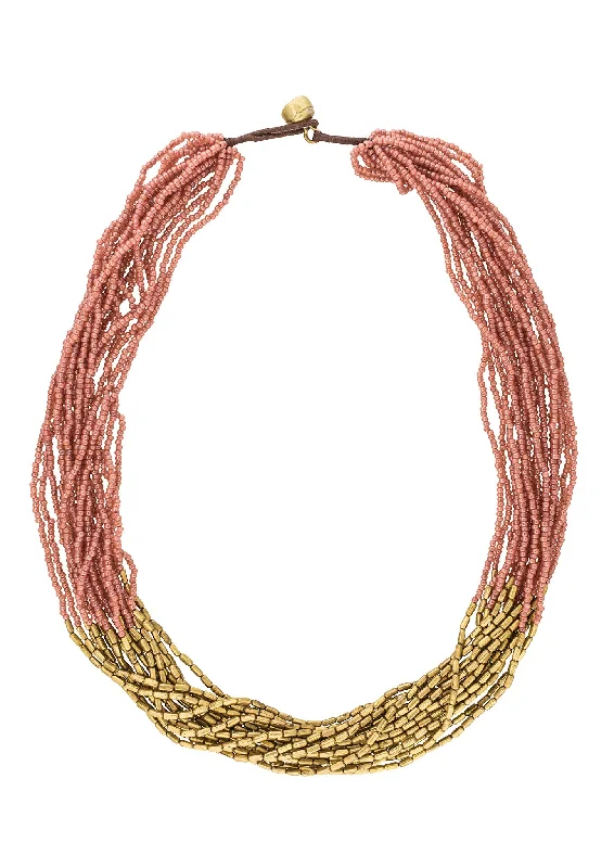 lock and key necklaces for women -**NEW** <br>Hema Necklace<br> Terracotta