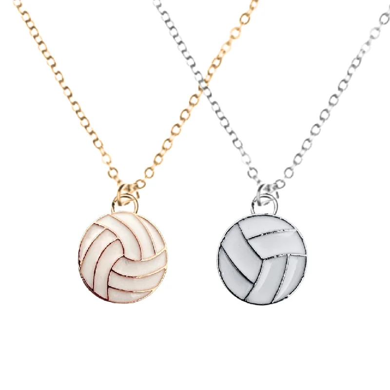 minimalist bar necklaces for women -Ace of Grace Volleyball Necklace