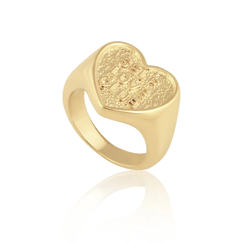 bold rings for women -Self Love Club Ring