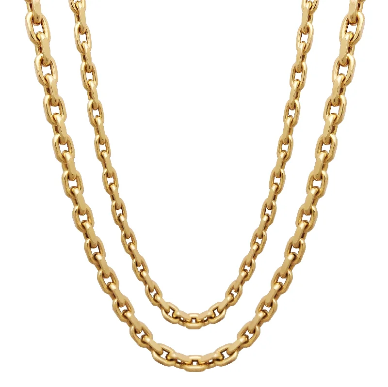 ruby necklaces for women -Cable/Rolo Chain (14K)