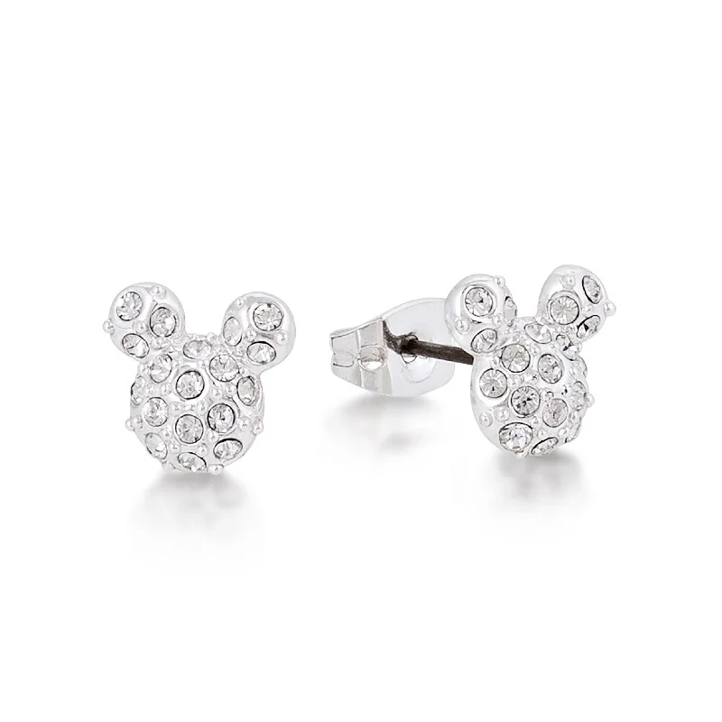 dangle earrings for women -DISNEY Mickey Mouse Crystal Stud Earrings