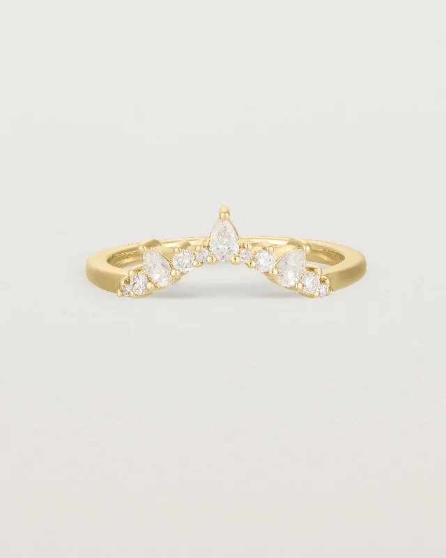 platinum diamond rings for women -Odette Crown Ring | Fit Ⅲ