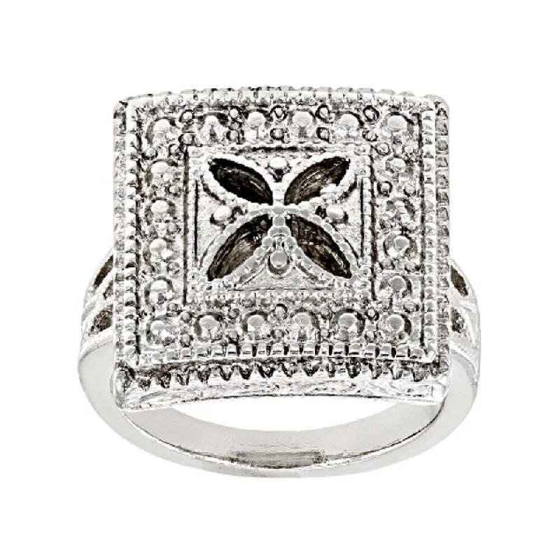 crystal rings for women -1928 Jewelry Deco Square Ring