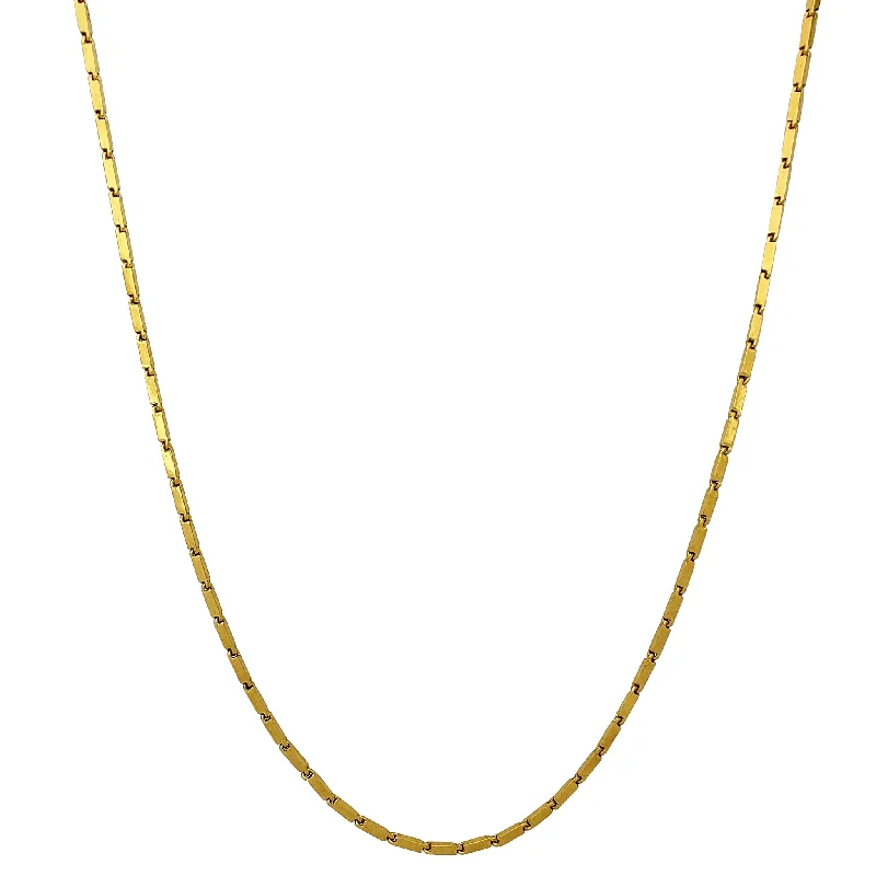 lockets for women -Rectangle Bullet Chain (24K)