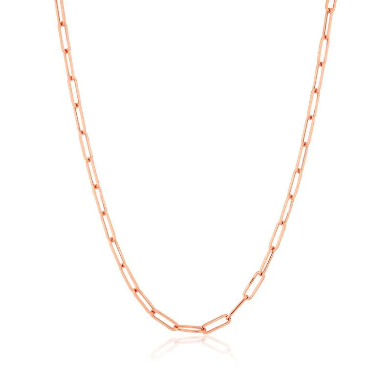 gold pendant necklaces for women -Paperclip Chain (14K)