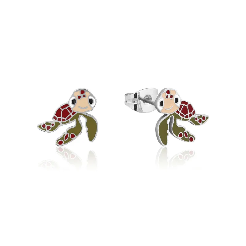 art deco earrings for women -Disney Finding Nemo Stainless Steel Squirt Stud Earrings